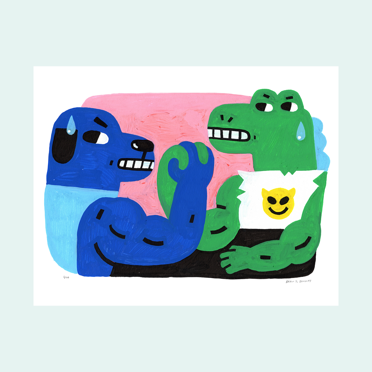 Showdown with Lizard man